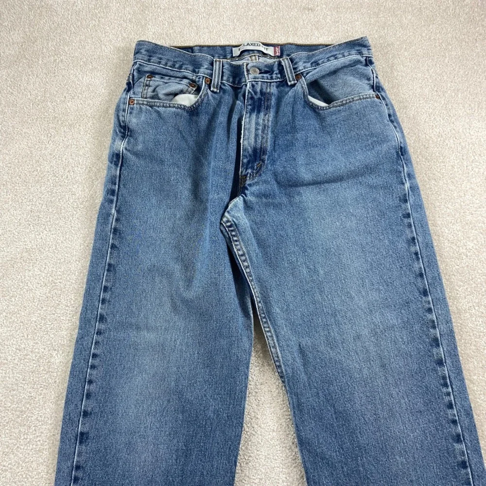 Vtg Y2K Levi's 550 Relaxed Fit Tapered Leg Jeans Mens 33x30 Blue Denim